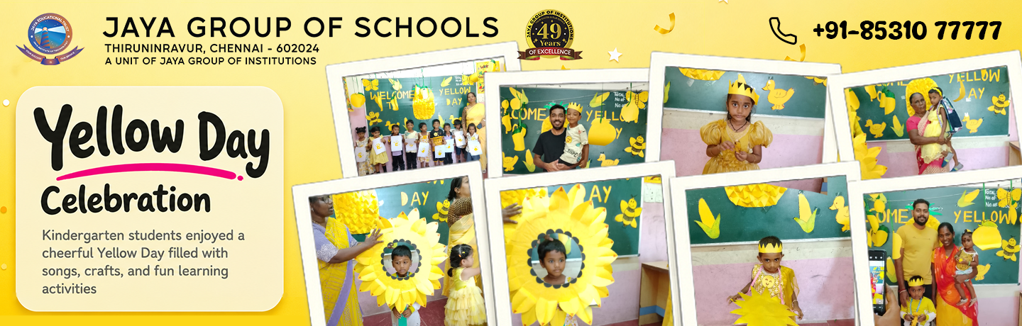 Jaya Group of Schools | CBSE & Matric Schools in Chennai Since 1976